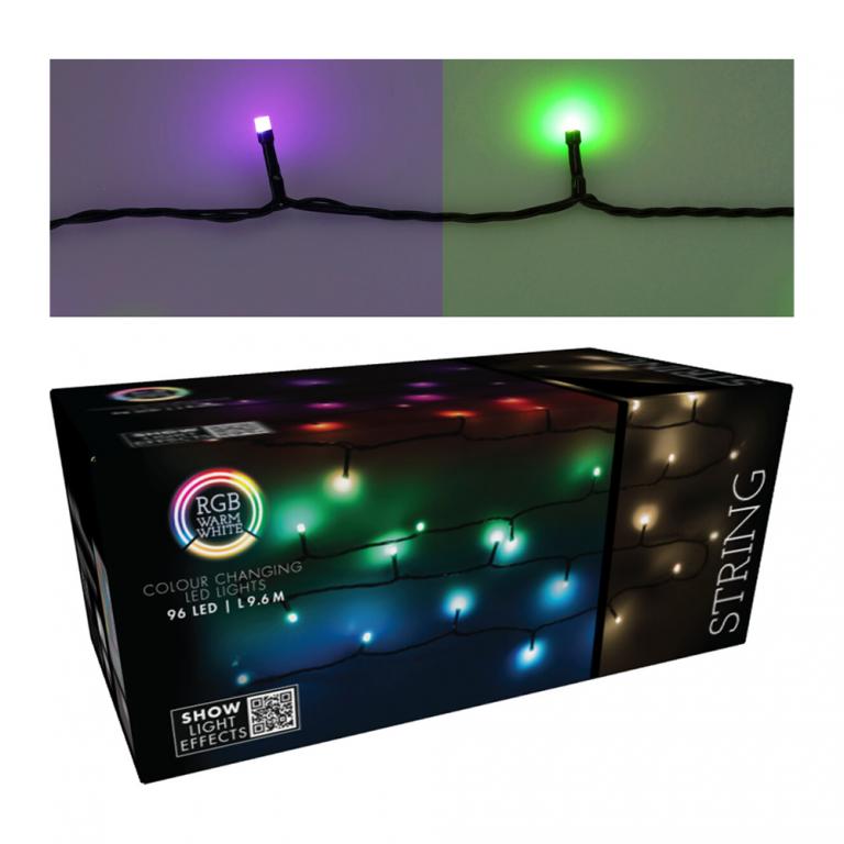 LED svetelná reťaz s farebnými diódami