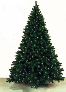 Umelý vianočný stromček s LED svetielkami 180 cm